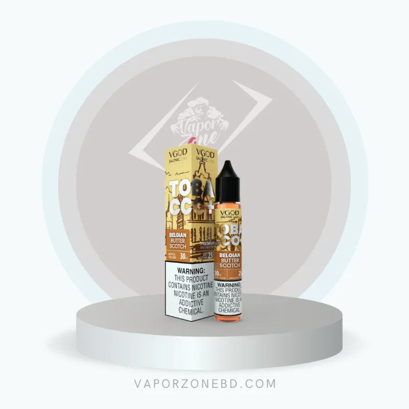 VGOD Tobacco Plus Belgian Butterscotch NicSalt